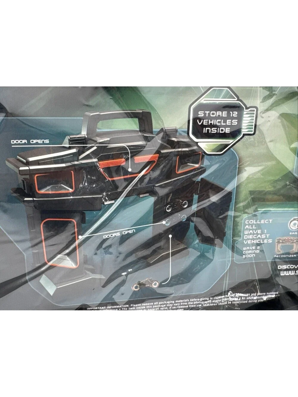 Tron Legacy Recognizer Storage Playset Spinmaster + 3 Diecast Figures Clu 2010